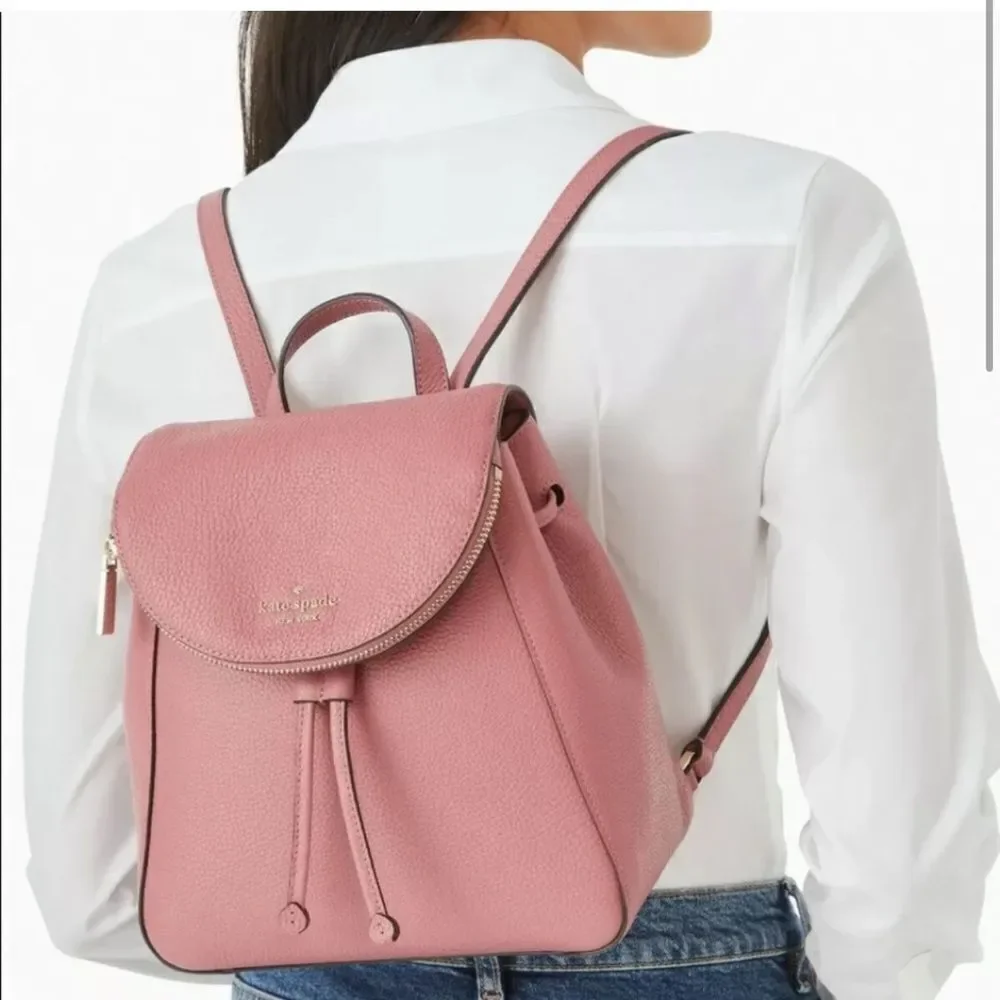 NWOT Kate Spade Leila Medium Backpack Pink - Picture 7 of 9